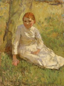 Lány a mezőn, 1897. alkotó: George Clausen