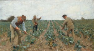 A földet kapálni alkotó: George Clausen