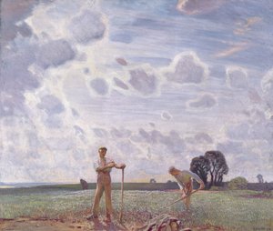 A júniusi mezőkön alkotó: George Clausen