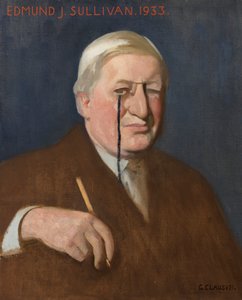 Edmund J. Sullivan portréja alkotó: George Clausen