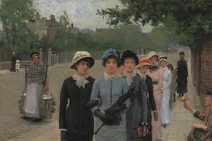 Iskoláslányok alkotó: George Clausen