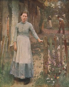 A lány a kapuban, 1889, c1930.