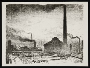 Ahol a fegyverek készülnek alkotó: George Clausen