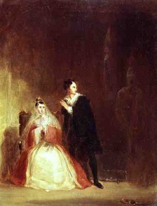 Hamlet és Gertrude a szellemmel, III. felvonás 4. jelenet a „Hamletből” (olaj, vászon)
