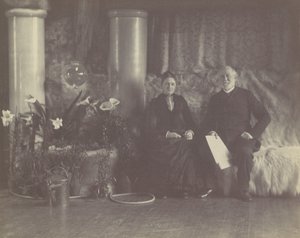 Mr. és Mrs. Charles E. Tiffany Louis C. Tiffany stúdiójában, kb. 1890. alkotó: George Collins Cox