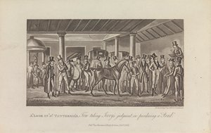 Betekintés a Tattersal-ba alkotó: George Cruikshank