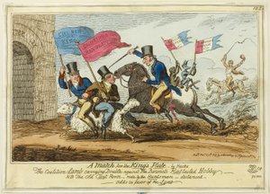 Egy mérkőzés a Kings Plate-By Hacks által Hacks alkotó: George Cruikshank