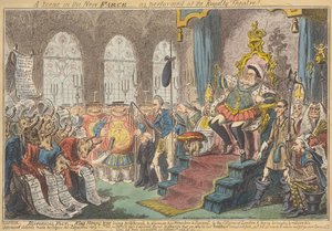 Jelenet az új bohózatban – a Royalty Színházban előadva! alkotó: George Cruikshank