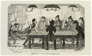 Április - Az utolsó simítás George Cruikshank acélmetszeteitől a The Comic Almanacksig: 1835-1853 alkotó: George Cruikshank