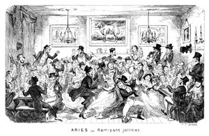 Kos - Ram-pant jollities, 19. század. alkotó: George Cruikshank