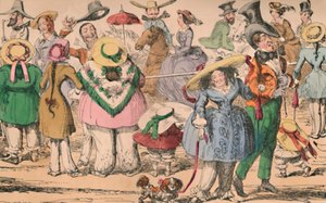 Cruikshanks Bloomers kiállítás a Hyde Parkban, 1852, 1870 alkotó: George Cruikshank