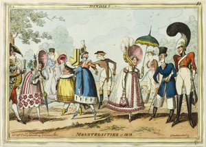 Dandies vagy szörnyek 1818-ban alkotó: George Cruikshank