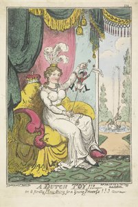 A Narancs hercege, mint játék Charlotte hercegnő számára, 1814 Egy holland játék!!! - vagy egy csinos játék-cucc egy fiatal hercegnőnek!!! (cím a tárgyon) alkotó: George Cruikshank
