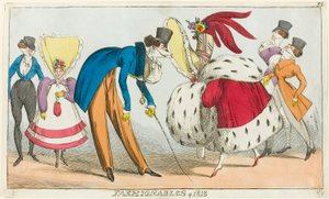 Az 1818-as év divatos emberei alkotó: George Cruikshank