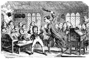 „Február – Vágó időjárás”, 1839 alkotó: George Cruikshank