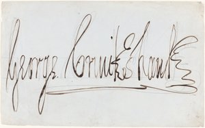 George Cruikshank (dekoratív aláírás) alkotó: George Cruikshank