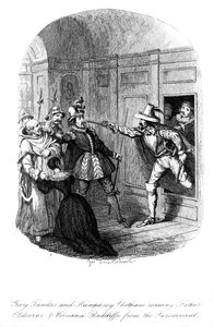 Guy Fawkes és Humphrey Chetham, 1605, 1841. alkotó: George Cruikshank