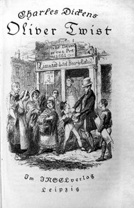 Illusztráció: Charles Dickens (1812-1870), George Cruikshank (1792-1878) „Oliver Twist” (Olivier). alkotó: George Cruikshank
