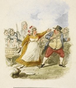 Illusztráció a "Twist Olivérhez" alkotó: George Cruikshank