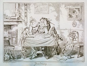 „Féltékenység”, 1835 alkotó: George Cruikshank