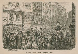 Június – A királynő sajátja alkotó: George Cruikshank