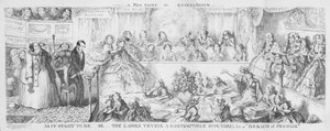 Hölgyek, akik egy megvetendő gazemberrel próbálkoznak „ígéretszegésért”. (metszés) alkotó: George Cruikshank