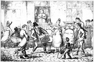 A szavojaiak, 1818. alkotó: George Cruikshank