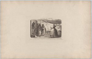 Szállást keres, 1851., 1851. alkotó: George Cruikshank