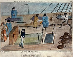 Master B a Middle Watchon – „Hideg fúj a szél és jön az eső”, Thomas McLean alkotó: George Cruikshank