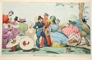 1825 és 6 szörnyűségei, kocsma. 1835 (kézzel színezett metszet) alkotó: George Cruikshank