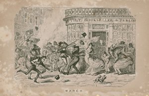 Az emberek küzdenek a nagy szél ellen alkotó: George Cruikshank