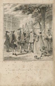 Randulph Crew bemutatta Beau Villiers-t a bevásárlóközpontban alkotó: George Cruikshank
