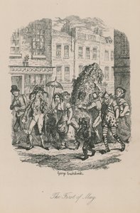 A londoni élet színtere: Május elseje alkotó: George Cruikshank