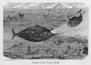 Tudomány változatos formák alatt (metszet) alkotó: George Cruikshank