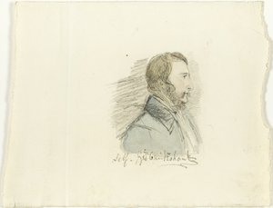Önarckép profilban alkotó: George Cruikshank
