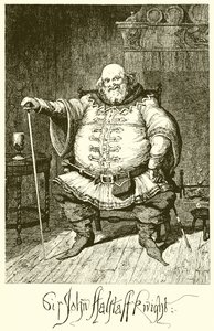 Sir John Falstaff alkotó: George Cruikshank