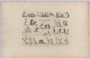 A nagy kiállítás néhány drollery-je, 1851., 1851. alkotó: George Cruikshank