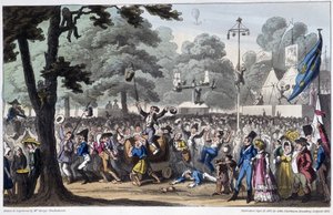 St Louis Fête: la canaille – David Carey, London "" Élet Párizsban című részében alkotó: George Cruikshank
