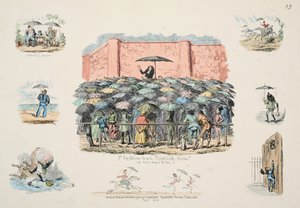 St Swithuns Chapel Hidegfürdő mezők, kocsma. 1833 (kézzel színezett metszet) alkotó: George Cruikshank