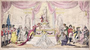 Nairs császárnőjének megkoronázása alkotó: George Cruikshank