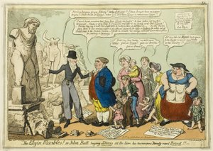 Az Elgin Marbles! alkotó: George Cruikshank
