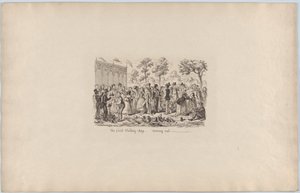 Az első shilling nap, 1851., 1851. alkotó: George Cruikshank