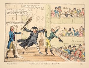 A menedzser és a Buz-Bee egy orvos parókájában alkotó: George Cruikshank