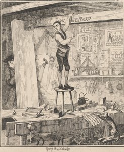 A név a gerendákon alkotó: George Cruikshank