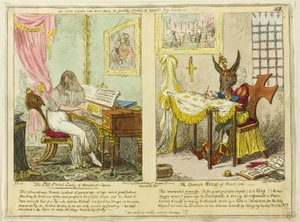 A Manchester téri disznóarcú hölgy és a madridi spanyol öszvér alkotó: George Cruikshank