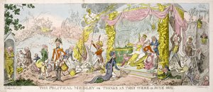 "The Political Medley" vagy "Things as They Were in June 1812", pub. 1812 alkotó: George Cruikshank