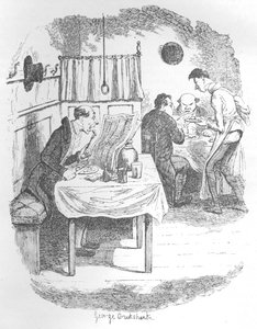 A magas, vékony, sápadt ember, 1900 alkotó: George Cruikshank
