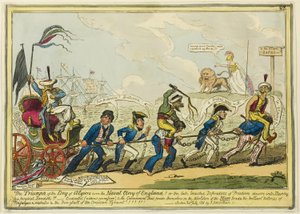 Az algíri dej diadala Anglia tengeri dicsősége felett!!! alkotó: George Cruikshank