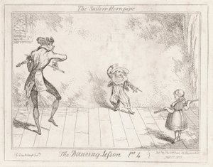A tánclecke: a matrózsíp alkotó: George Cruikshank