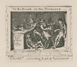 A helyiségben való részegség alkotó: George Cruikshank